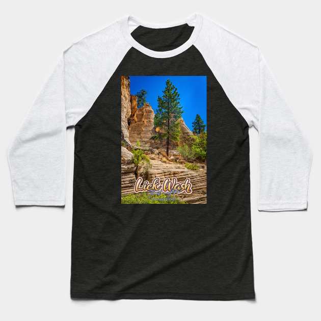 Lick Wash Trail Hike Baseball T-Shirt by Gestalt Imagery